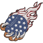 USA-Baseball-America-Flag - Embroidery Design - FineryEmbroidery